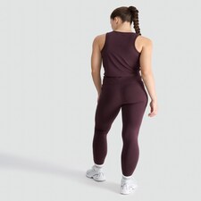 F&F Active High Waisted Co-ord Leggings in Berry thumbnail 3