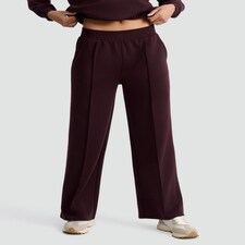 F&F Active Wide Leg Pleated Co-ord Joggers in Berry thumbnail 2