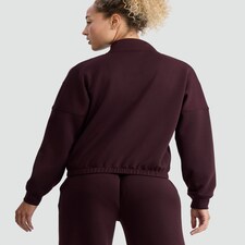 F&F Active Half-Zip High Neck Co-ord Sweatshirt in Berry thumbnail 3