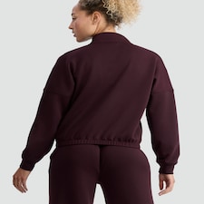 F&F Active Half-Zip High Neck Co-ord Sweatshirt in Berry thumbnail 3
