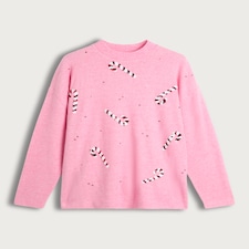 F&F Candy Cane Sequin Jumper in Pink
