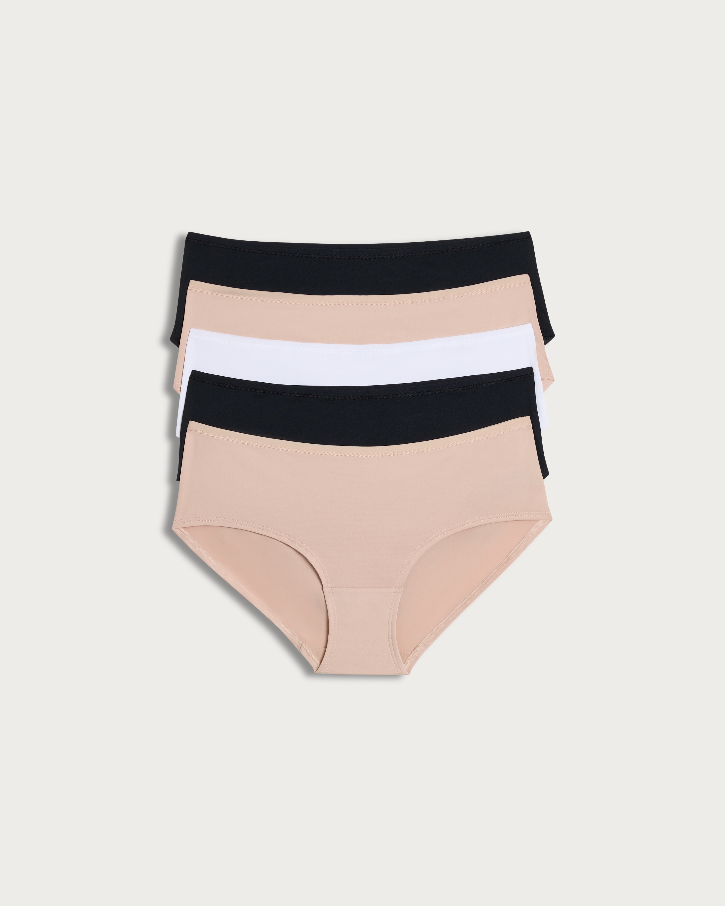 F&F 5-Pack Microfibre No VPL Knicker Shorts in Black thumbnail 4