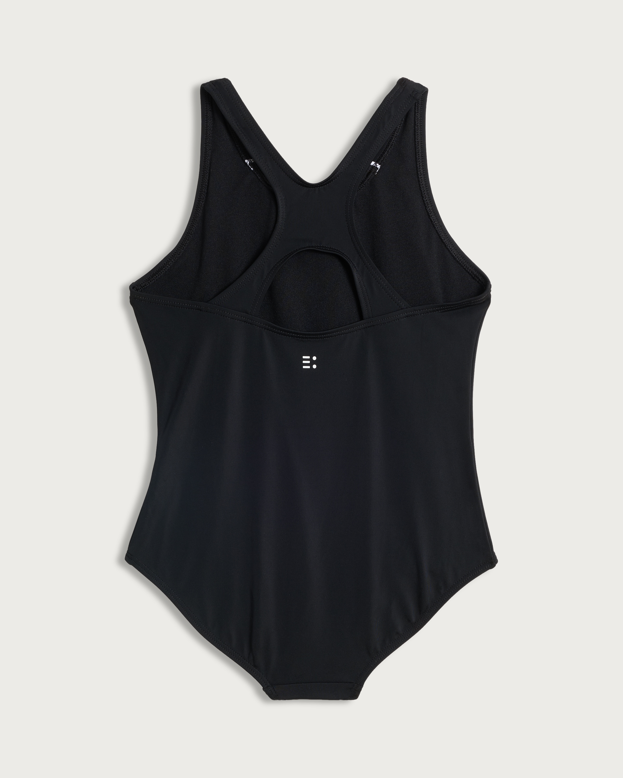 F&F Girls Contrast Trim Racerback Swimsuit in Black thumbnail 2