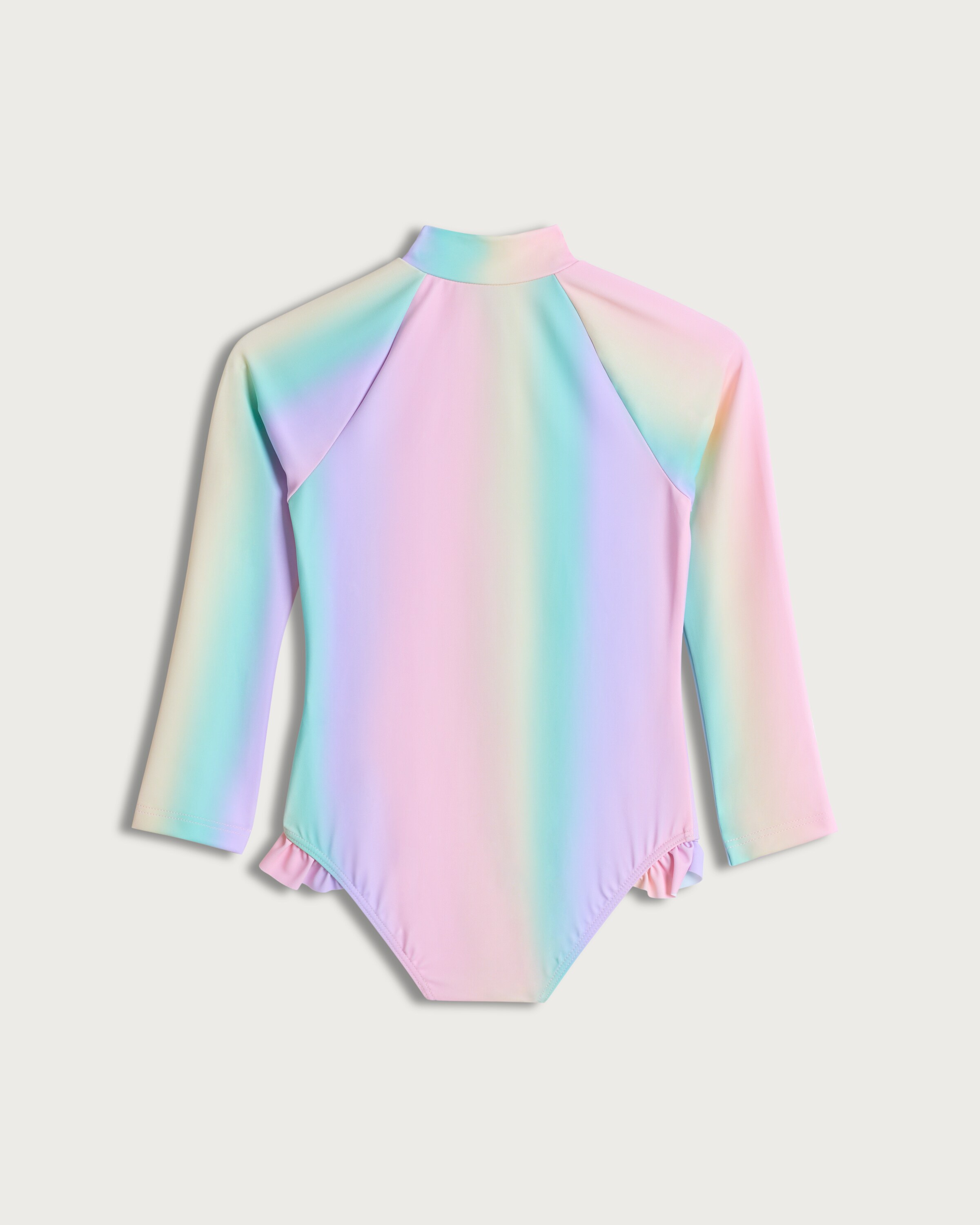 F&F Girls Ombré Long Sleeved Swimsuit in Multi Pink thumbnail 2
