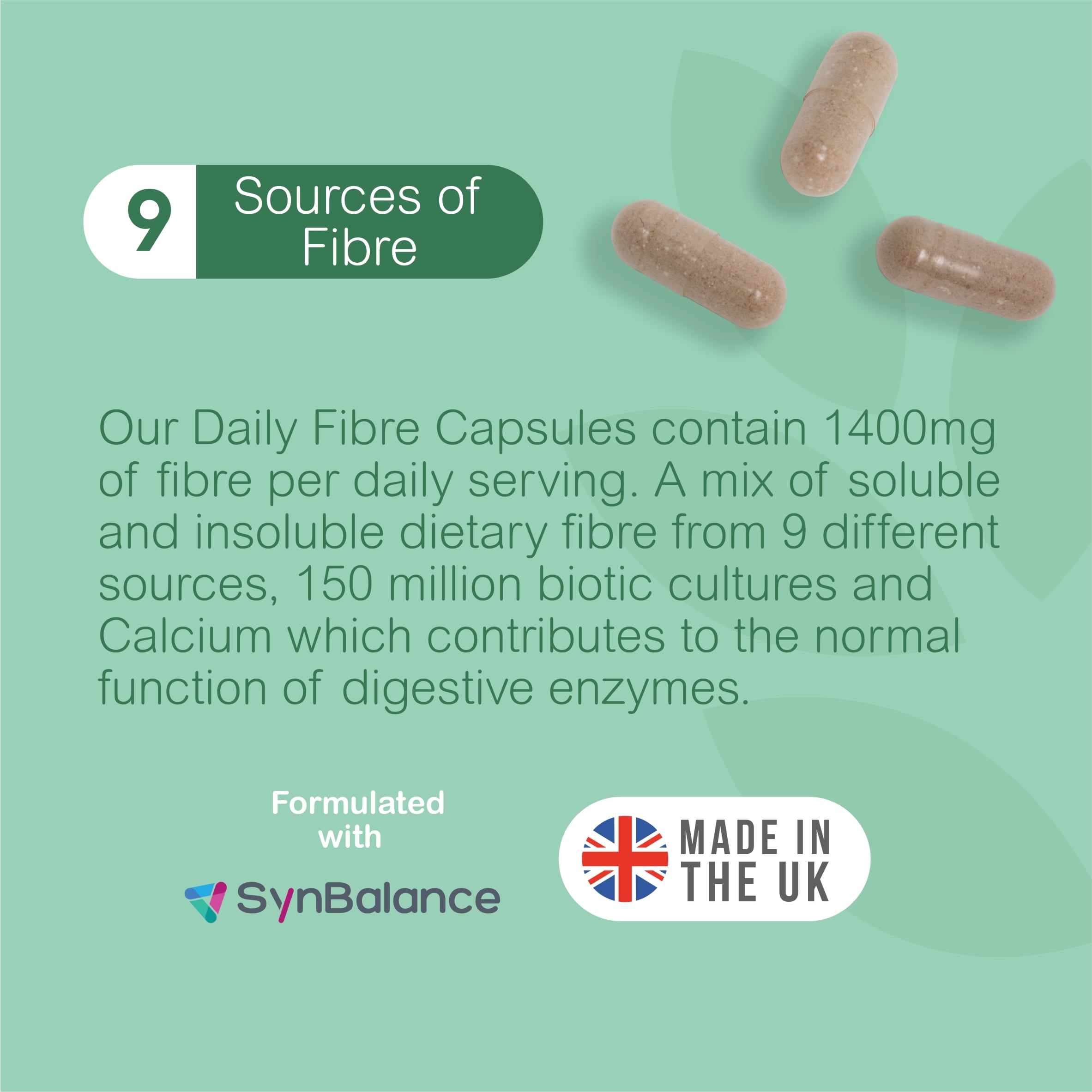 MyKind.of Daily Fibre Support 90 Capsules thumbnail 3