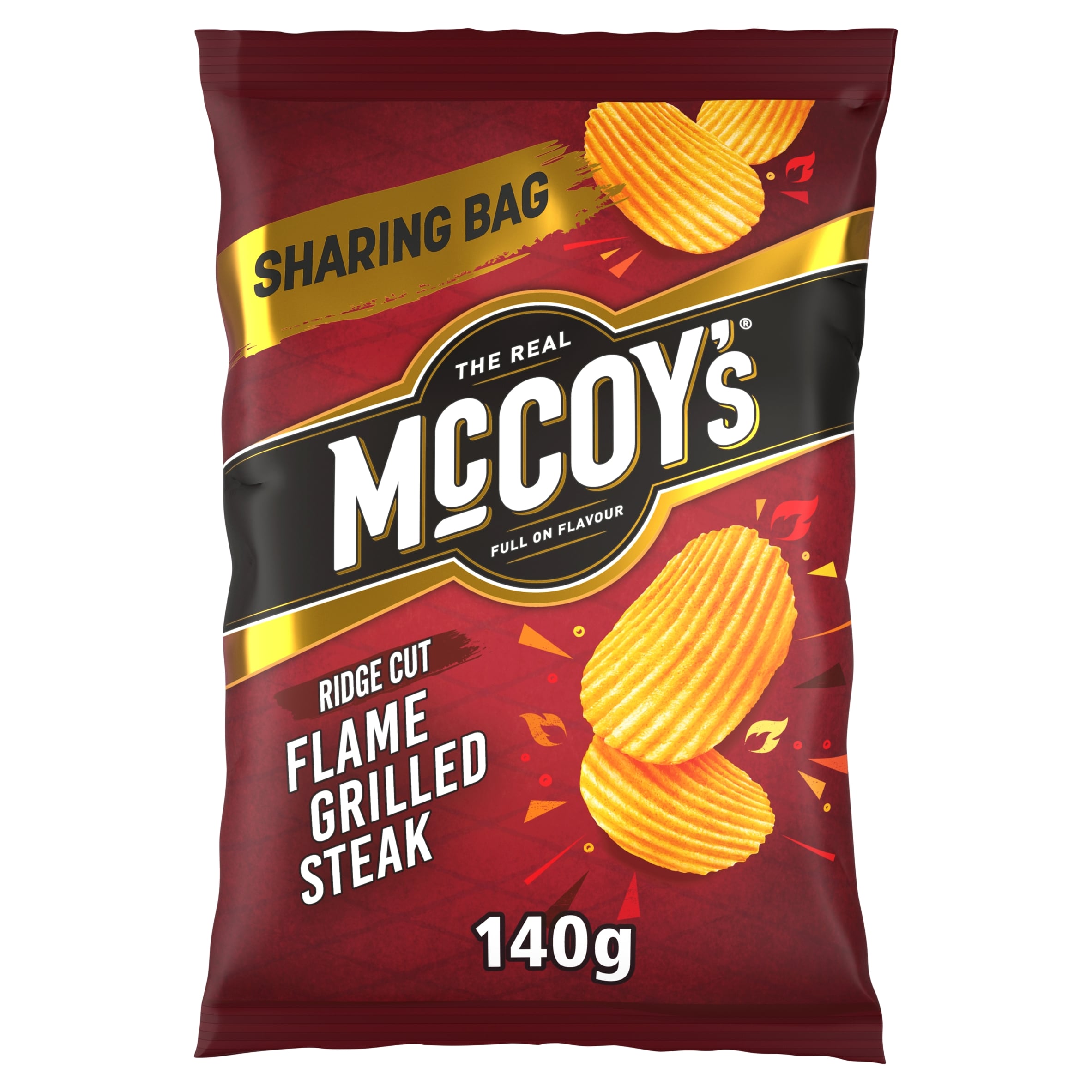 McCoy's Flame Grilled Steak Sharing Crisps 140g