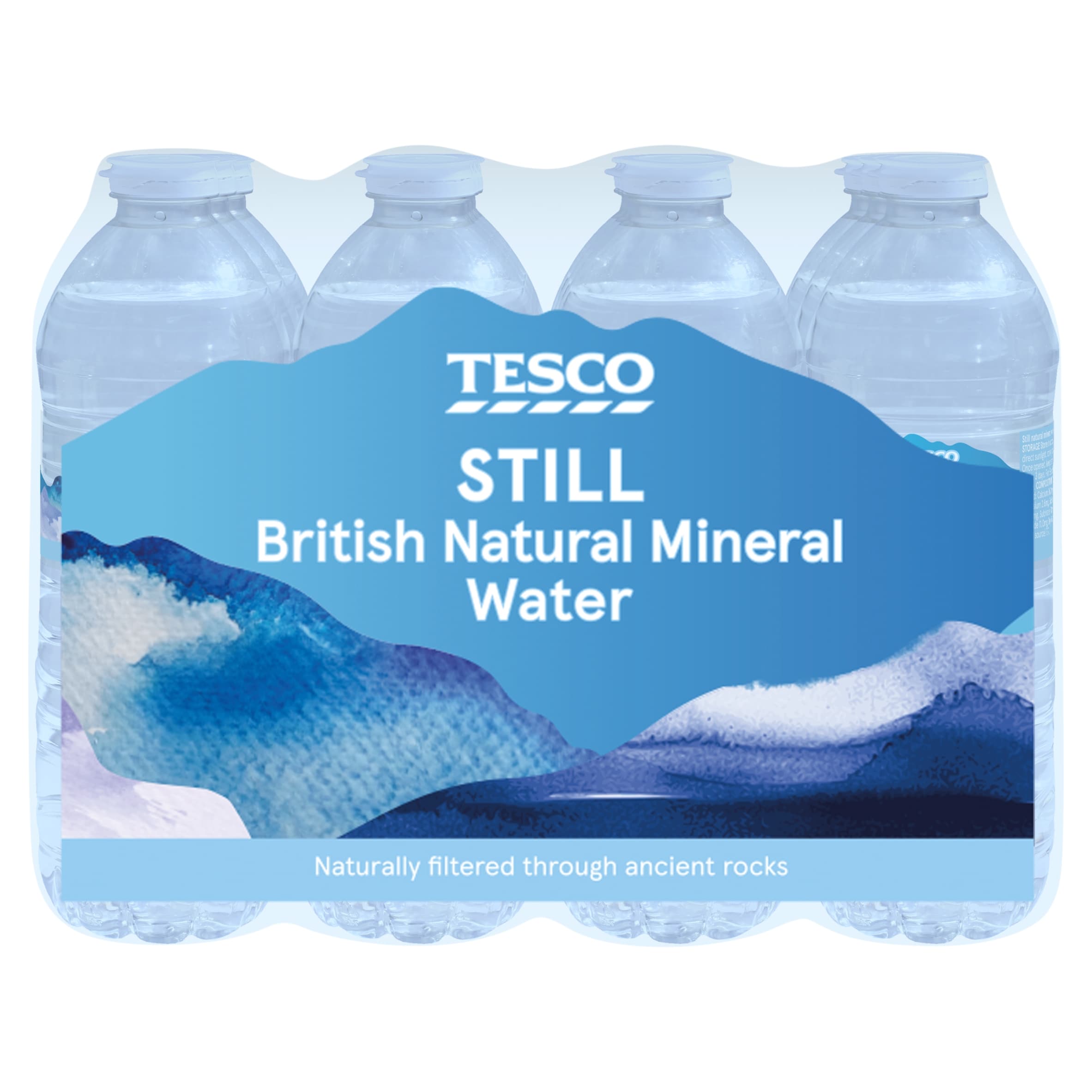 Tesco British Natural Mineral Water Still 12 x 500ml