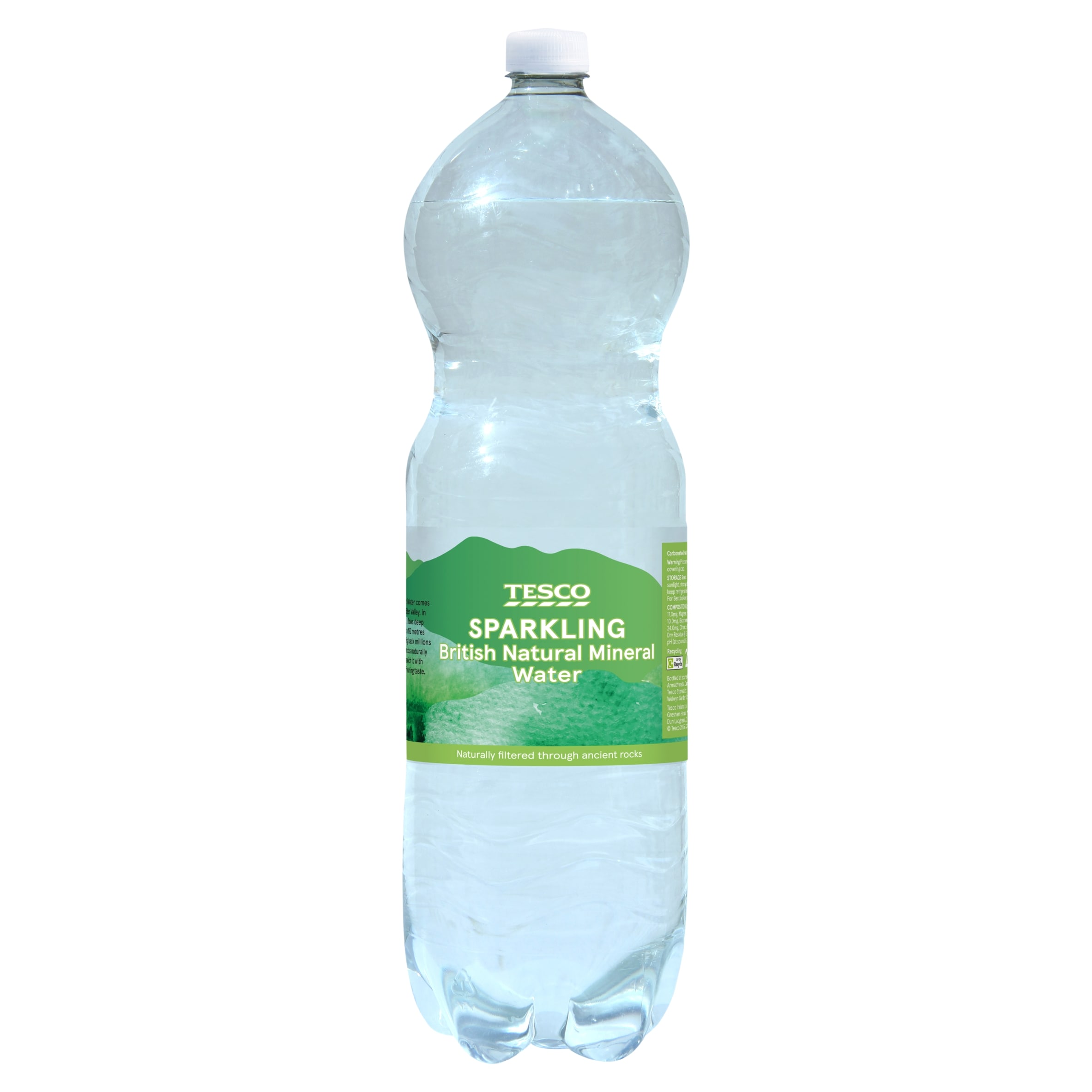 Tesco British Natural Mineral Water Sparkling 2L