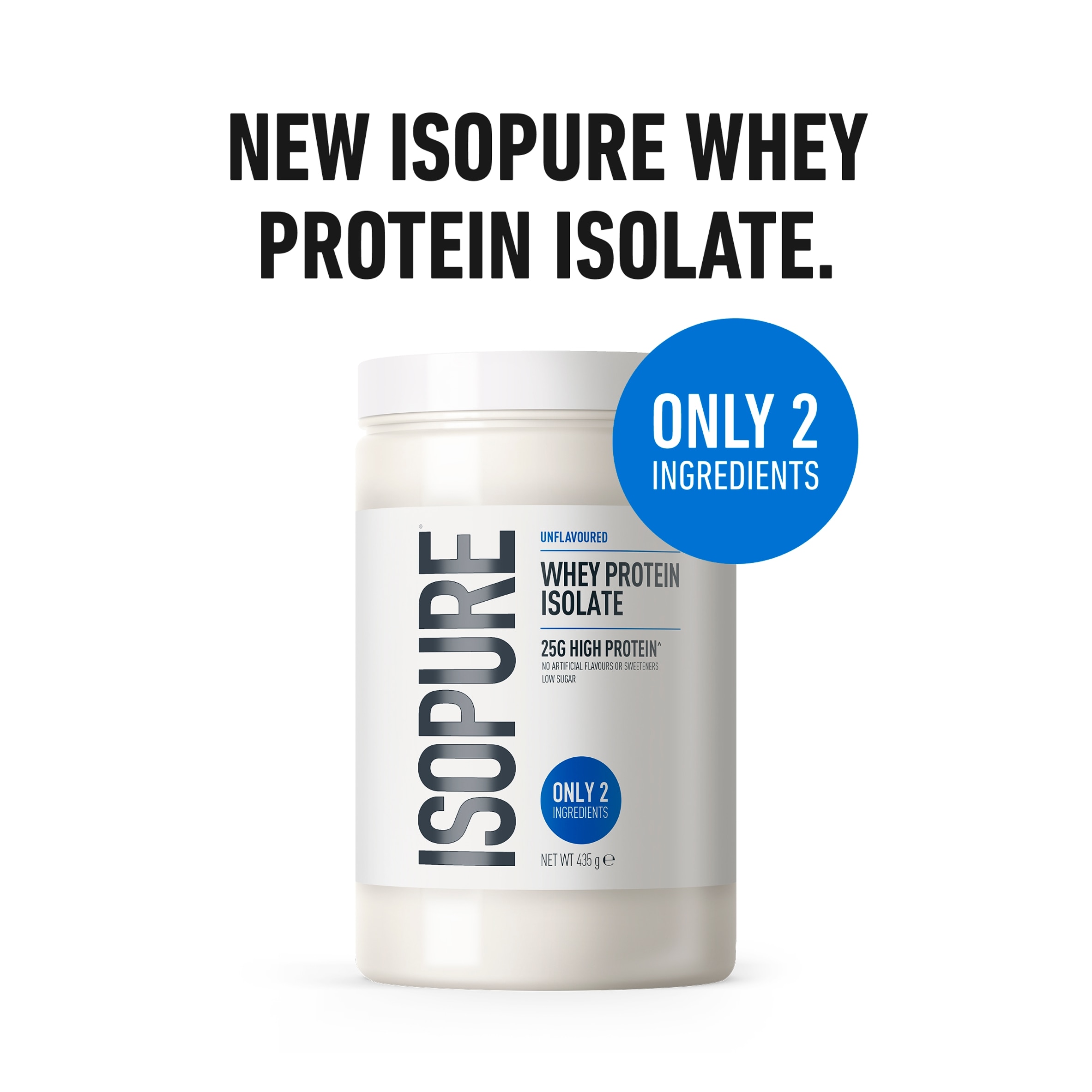 Isopure Whey Protein Isolate Unflavoured 435g thumbnail 3