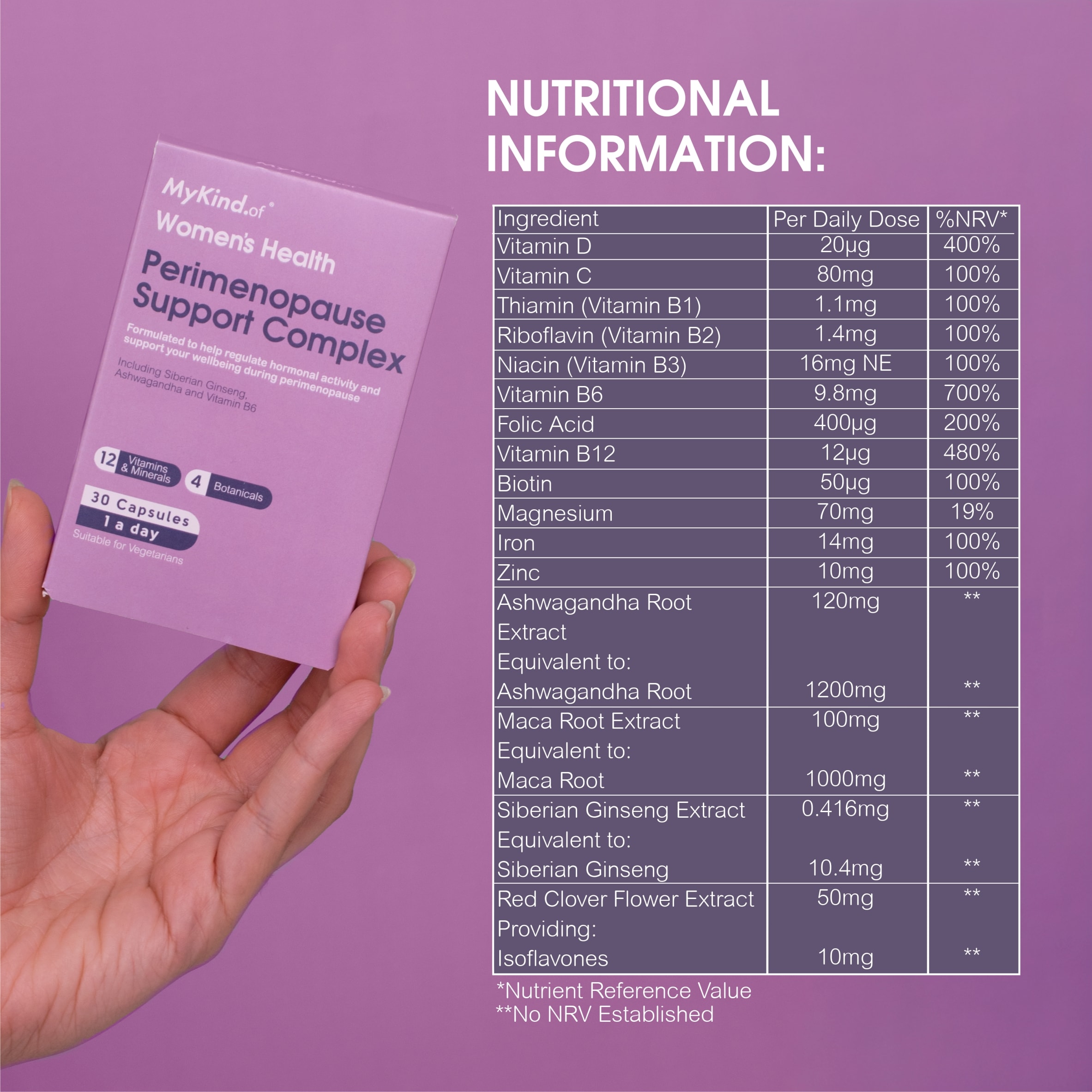 MyKind.of Perimenopause Support Complex 30 Capsules thumbnail 5