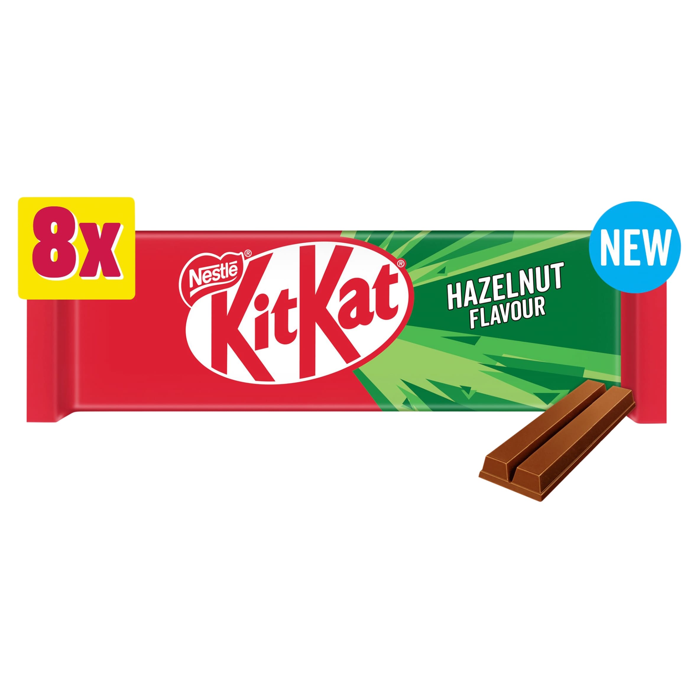 KitKat 2 Finger Hazelnut Flavour 8 Pack 8 x 20.7g