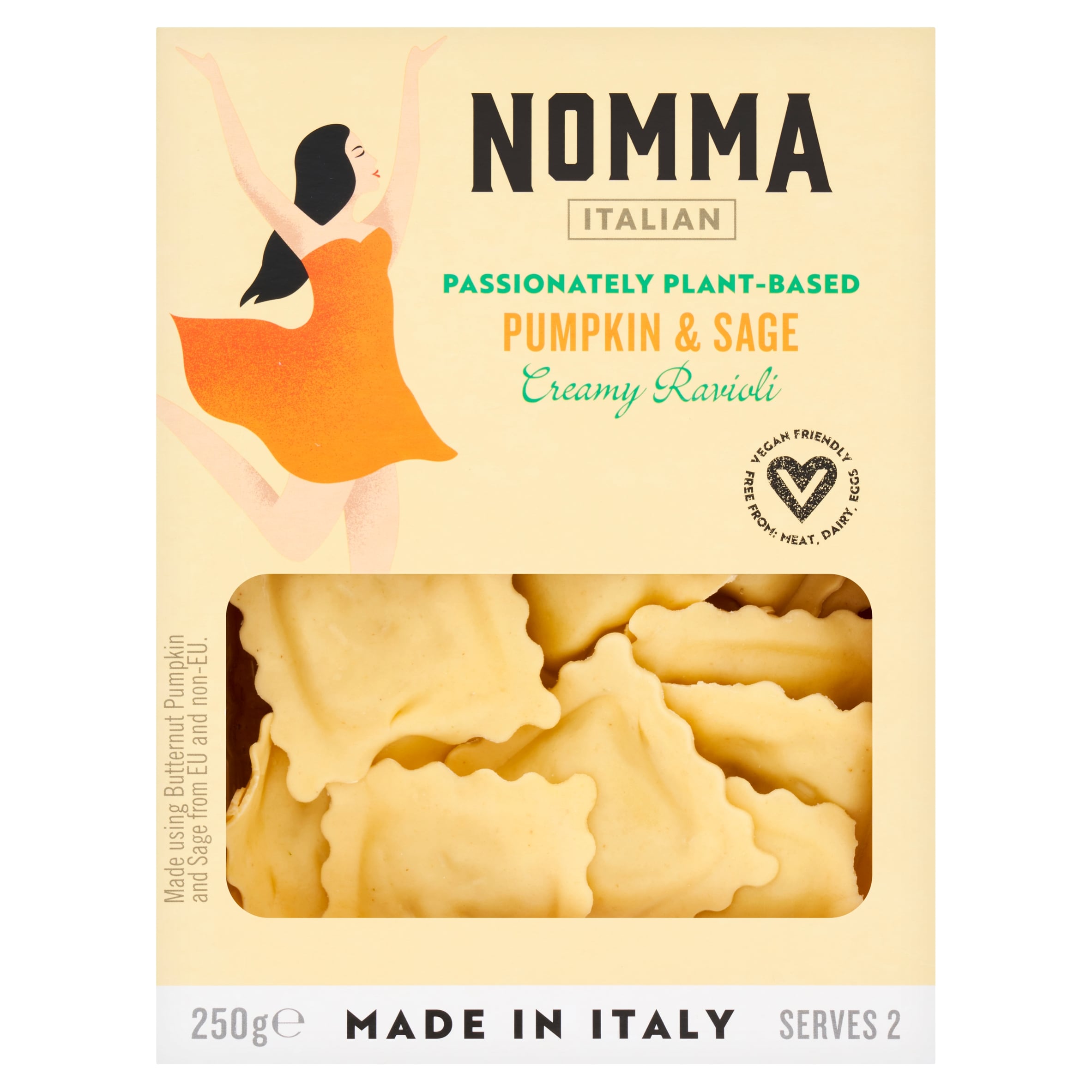 Nomma Pumpkin & Sage Ravioli 250g