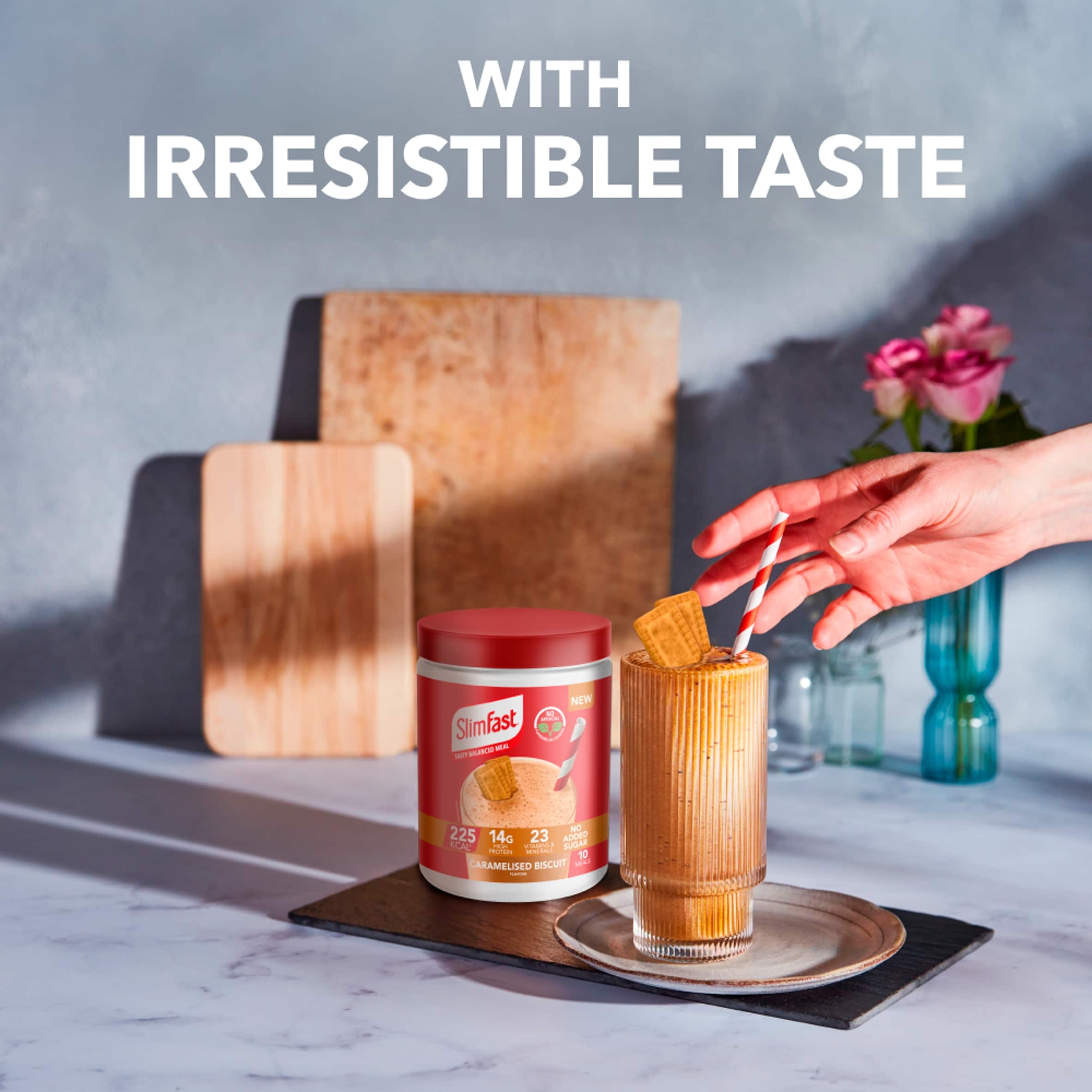 SlimFast Meal Replacement Powder - Caramelised Biscuit 365g thumbnail 4