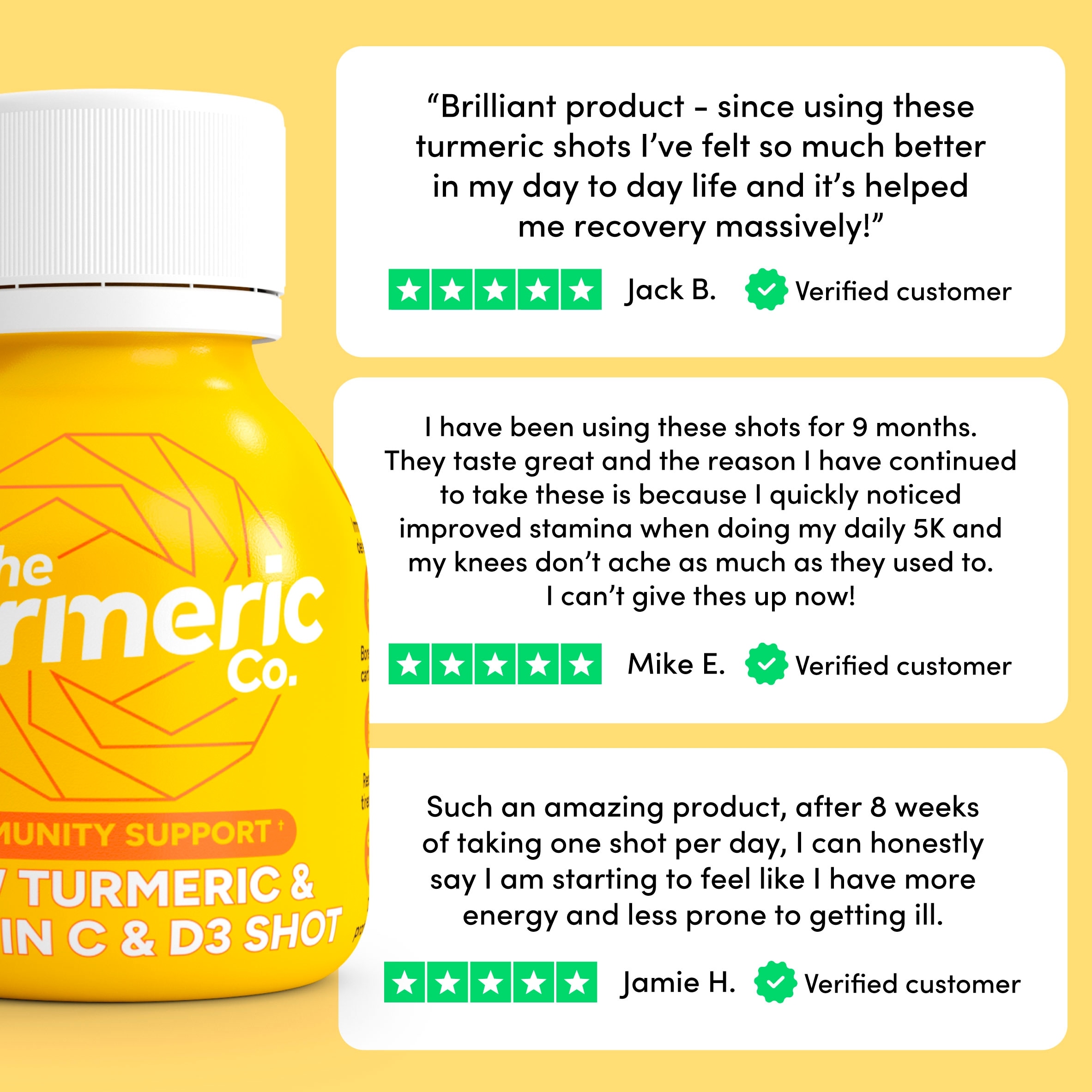 The Turmeric Co Raw Turmeric Vitamin C&D3 60ml 3 x multipack thumbnail 4