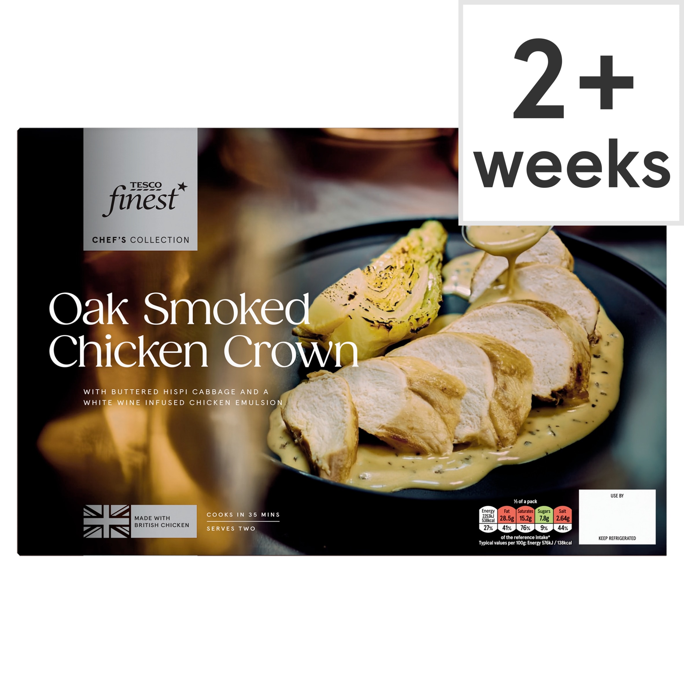 Tesco Finest Chef's Collection Oak Smoked Chicken Crown 1.04kg