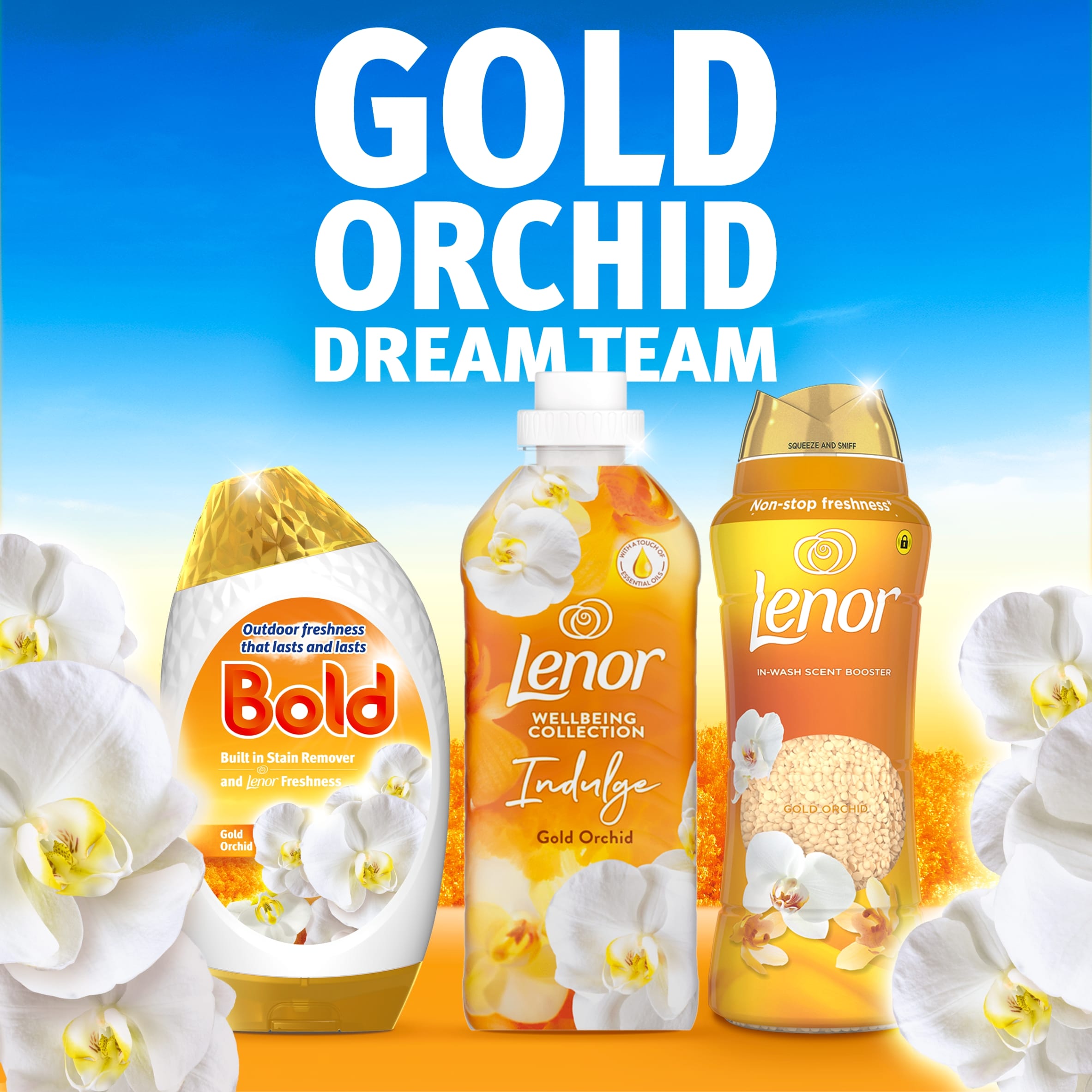 Bold Washing Liquid Gel Gold Orchid 40 Washes 1320ml thumbnail 5