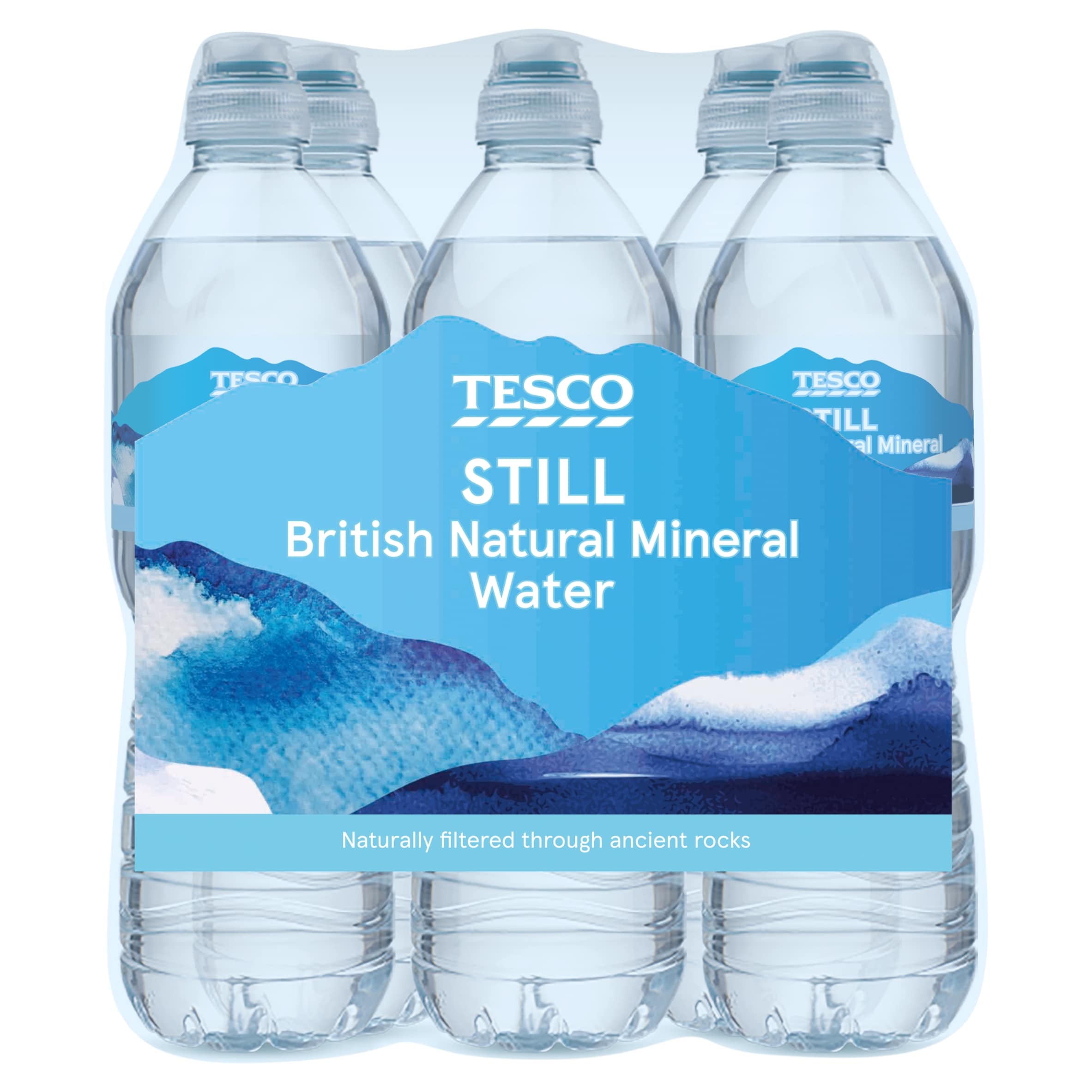 Tesco British Natural Mineral Water Sport Still 6 x 750ml