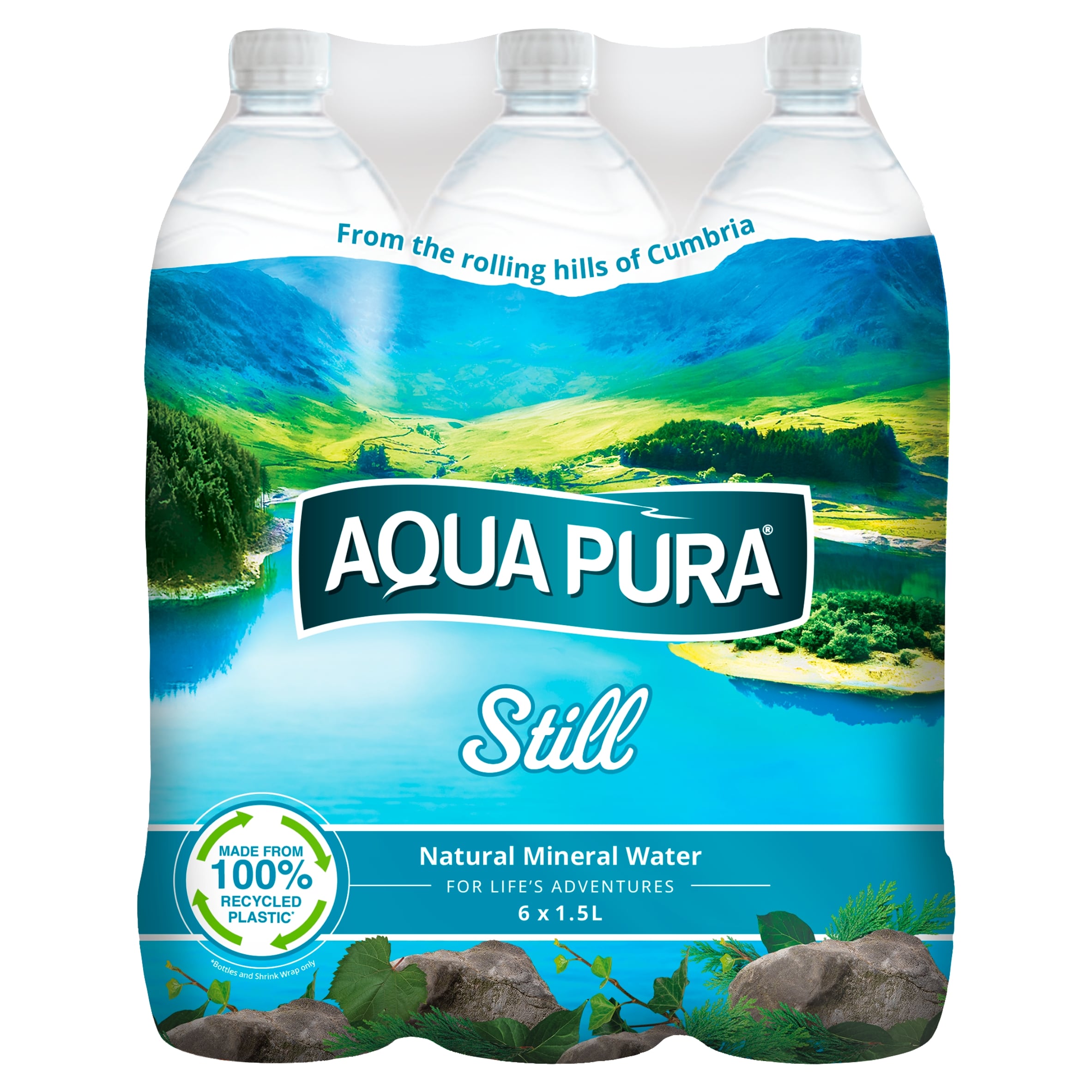 Aqua Pura Still Natural Mineral Water 6x1.5 Litre