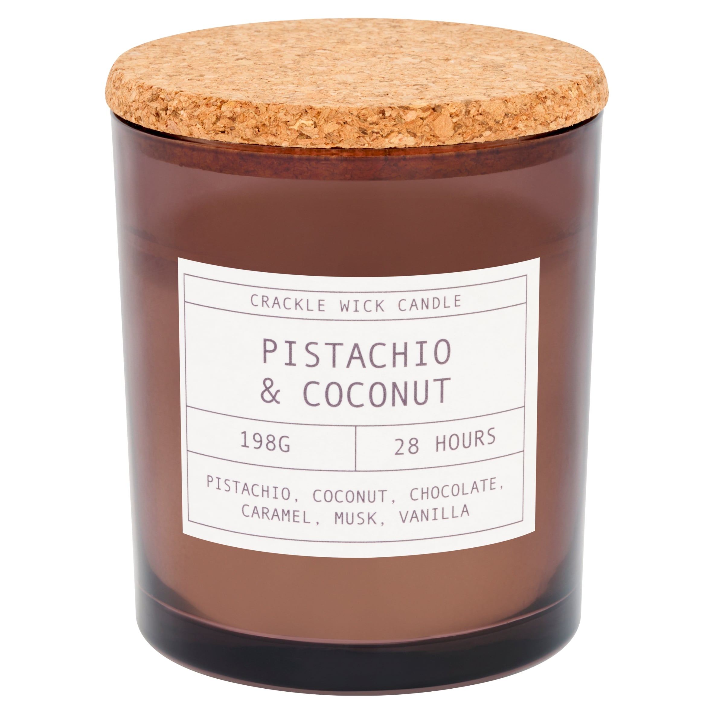F&F Home Crackle Pistachio & Coconut Candle 198g