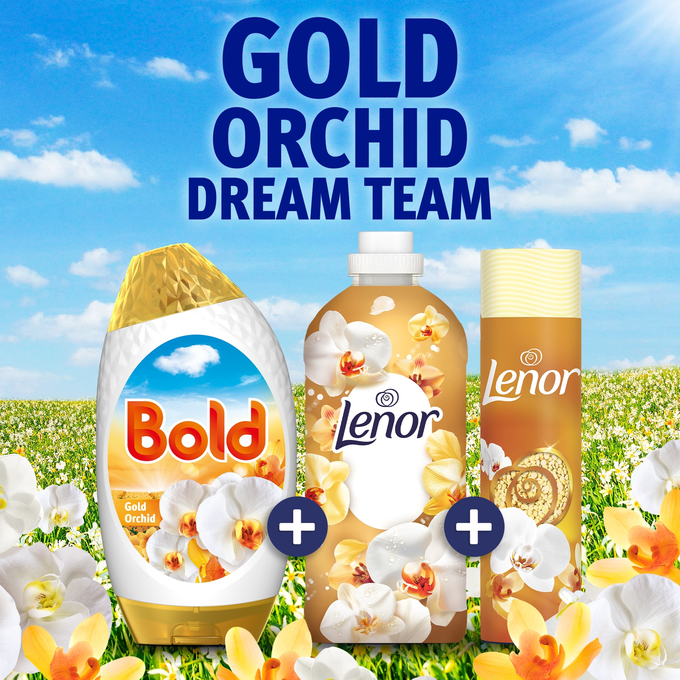 Bold Washing Liquid Gel Gold Orchid 26 Washes 858ml thumbnail 2