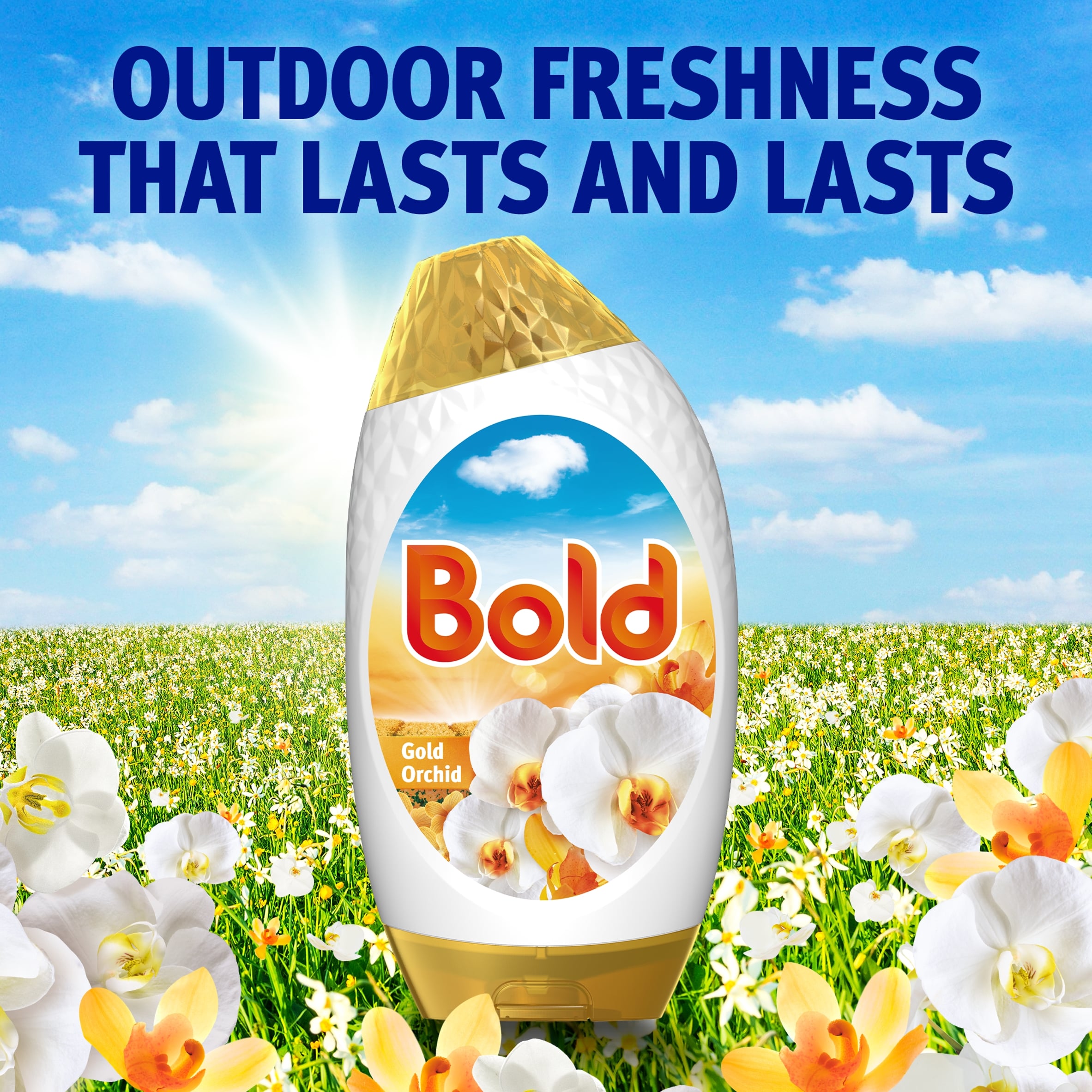 Bold Washing Liquid Gel Gold Orchid 26 Washes 858ml thumbnail 5