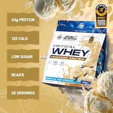 Applied Nutrition Critical Whey Protein Powder Vanilla Ice Cream 825g thumbnail 2