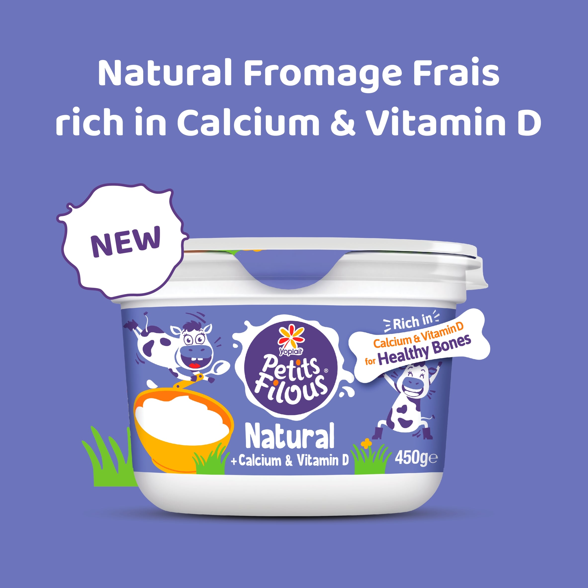 Petits Filous Natural Kids Yoghurt + Calcium and Vitamin D 450g thumbnail 2