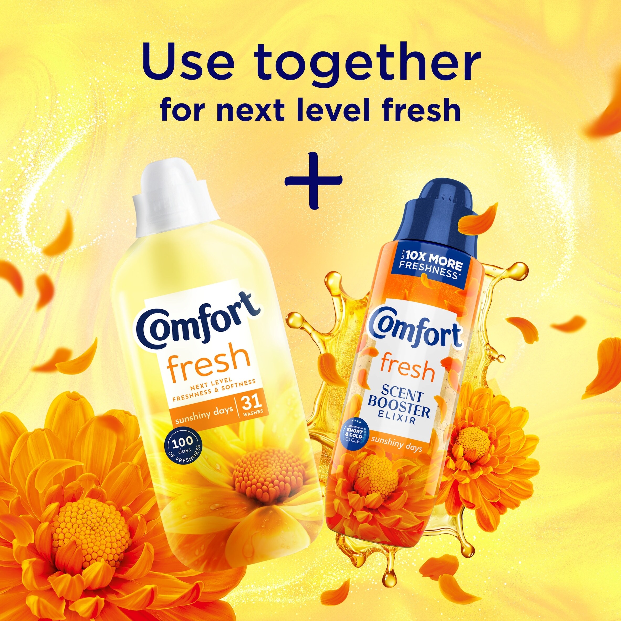 Comfort Fresh Scent Booster Elixir Sunshiny Days 736ml thumbnail 4