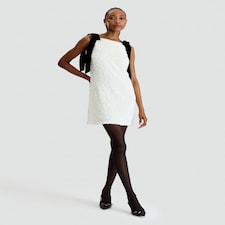 The F&F Edit Sequin Mini Dress in Cream