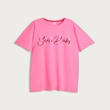 F&F Pure Cotton Santa Baby Foil Slogan Nightdress in Pink thumbnail 4