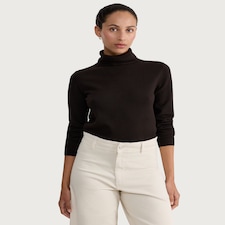 F&F Knitted Roll Neck Jumper in Chocolate