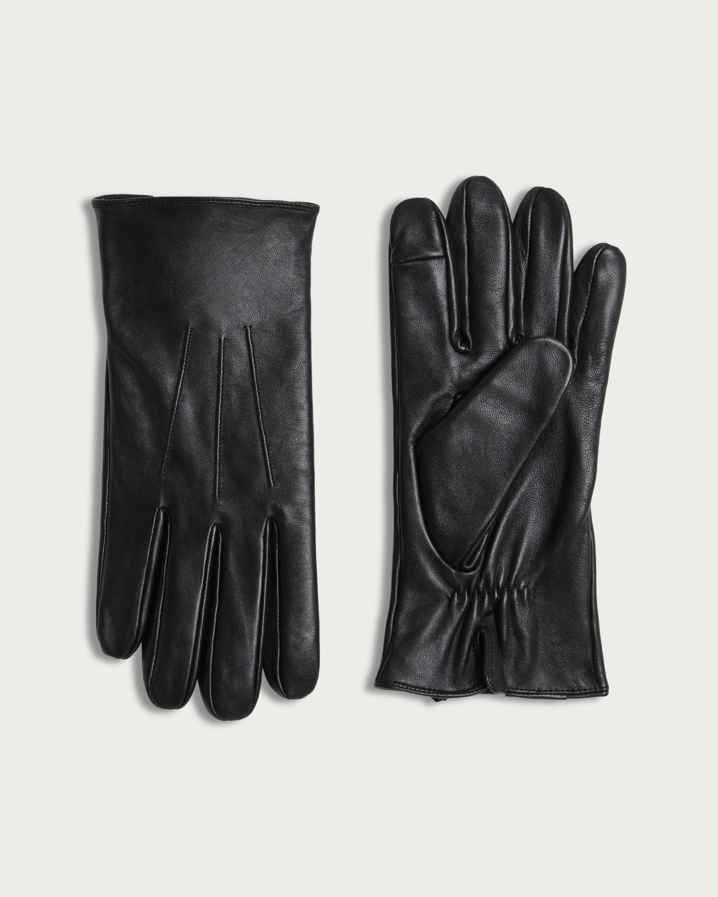 F&F Leather Gloves in Black