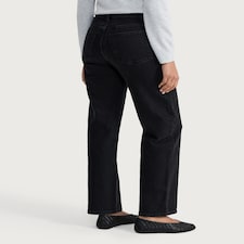 F&F Straight Leg Jeans in Black thumbnail 3