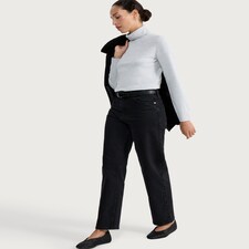 F&F Straight Leg Jeans in Black thumbnail 2