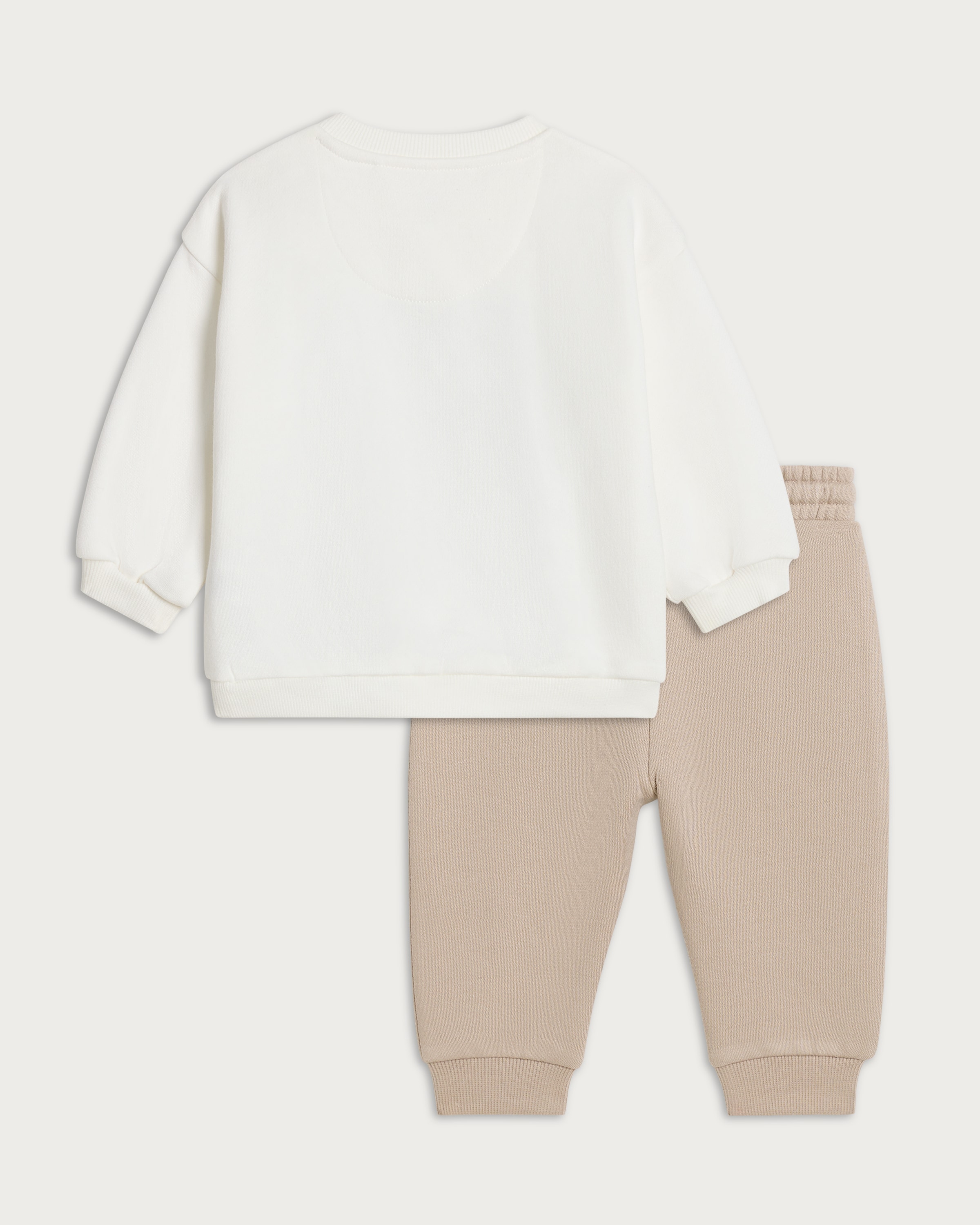 F&F Baby 2-Piece Cotton Rich Let's Explore Sweatshirt and Joggers Set in Blue thumbnail 2