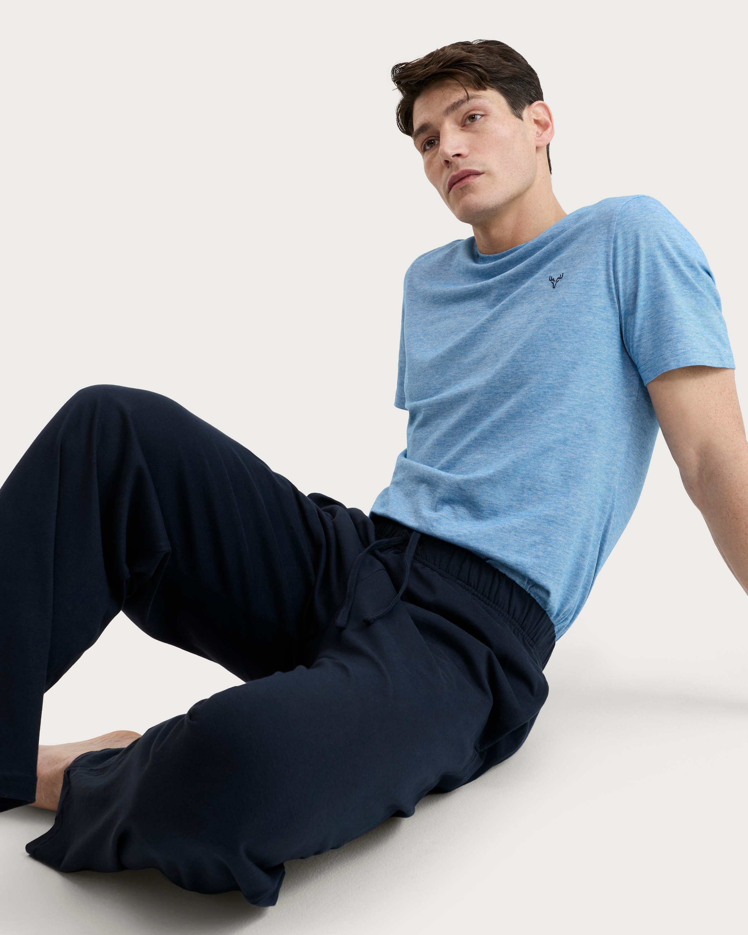 F&F Pure Cotton Pyjama Set in Blue