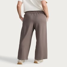 F&F Ponte Side Stripe Wide Leg Trousers in Tan thumbnail 3
