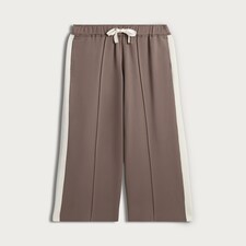 F&F Ponte Side Stripe Wide Leg Trousers in Tan thumbnail 4
