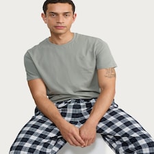 F&F Embroidered Top and Check Bottoms Pyjamas in Multi