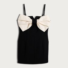 F&F Bow Detail Mini Dress in Black thumbnail 4