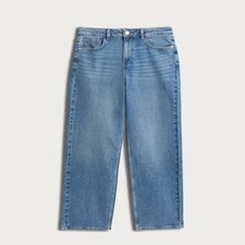 The F&F Edit High Rise Straight Leg Jeans in Blue thumbnail 4