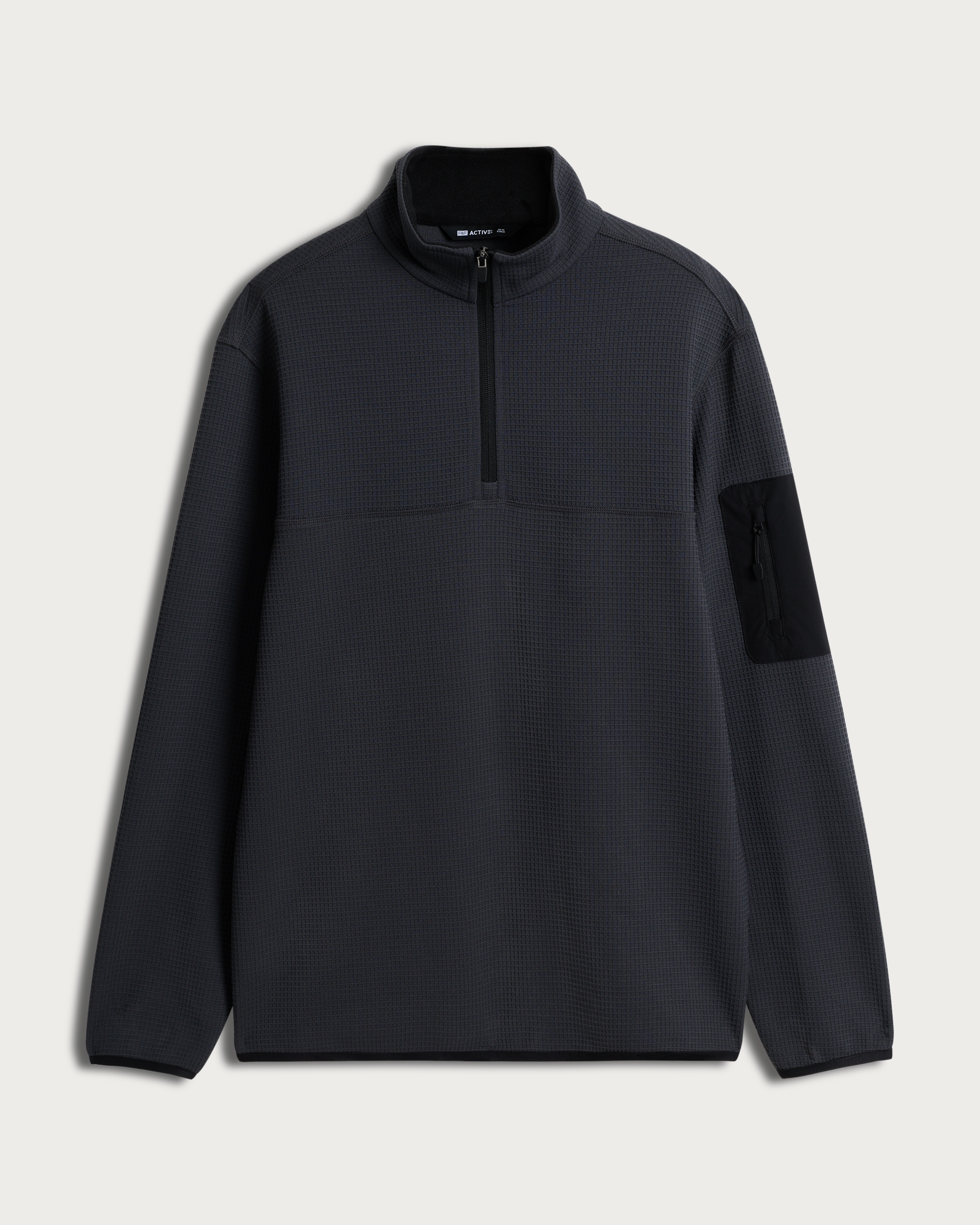 F&F Active TECHSPORT Half Zip Regular Fit Sweatshirt in Grey thumbnail 4