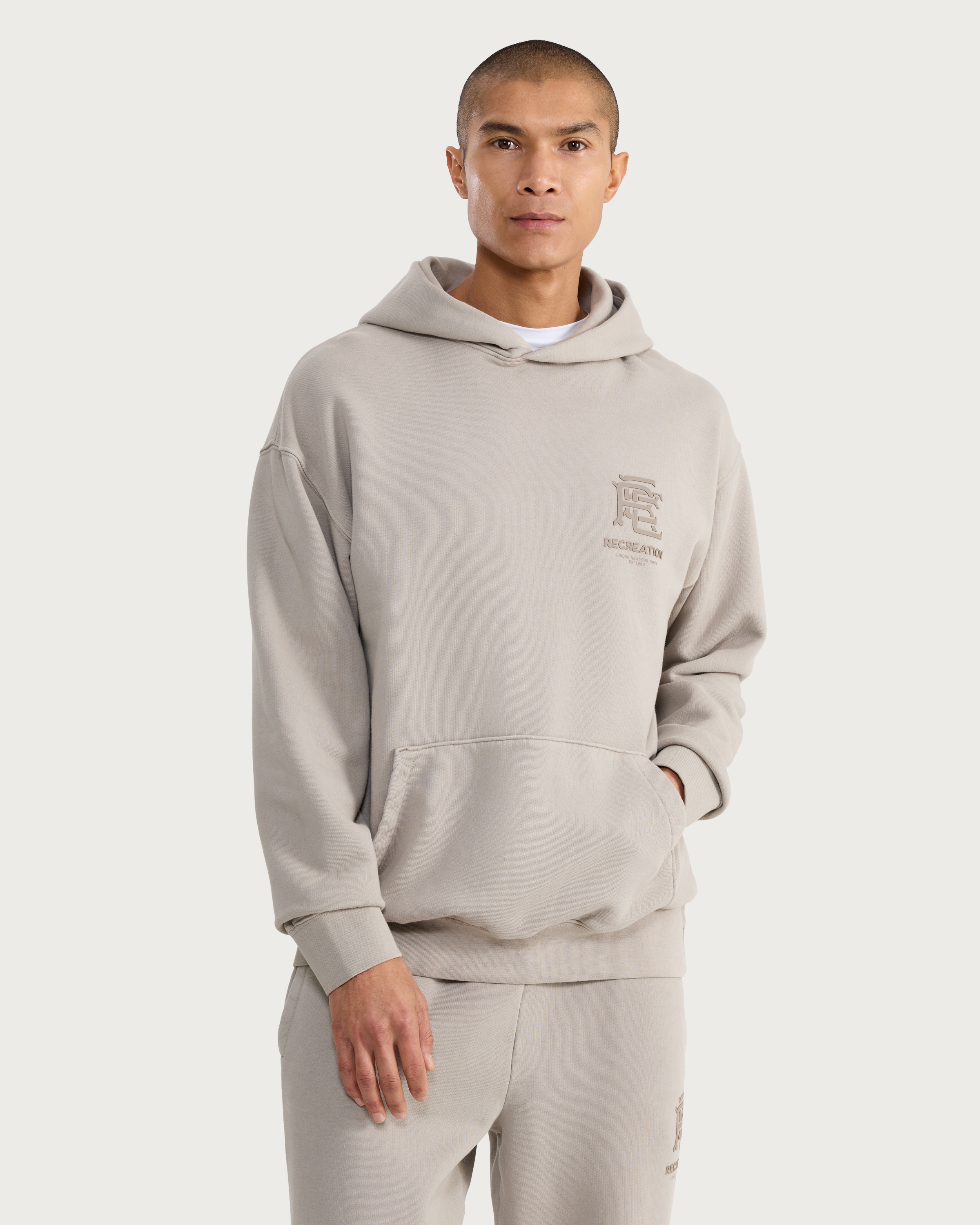 F&F Active EVERYHOUR Heavyweight Oversized Fit Hoodie in Grey thumbnail 2