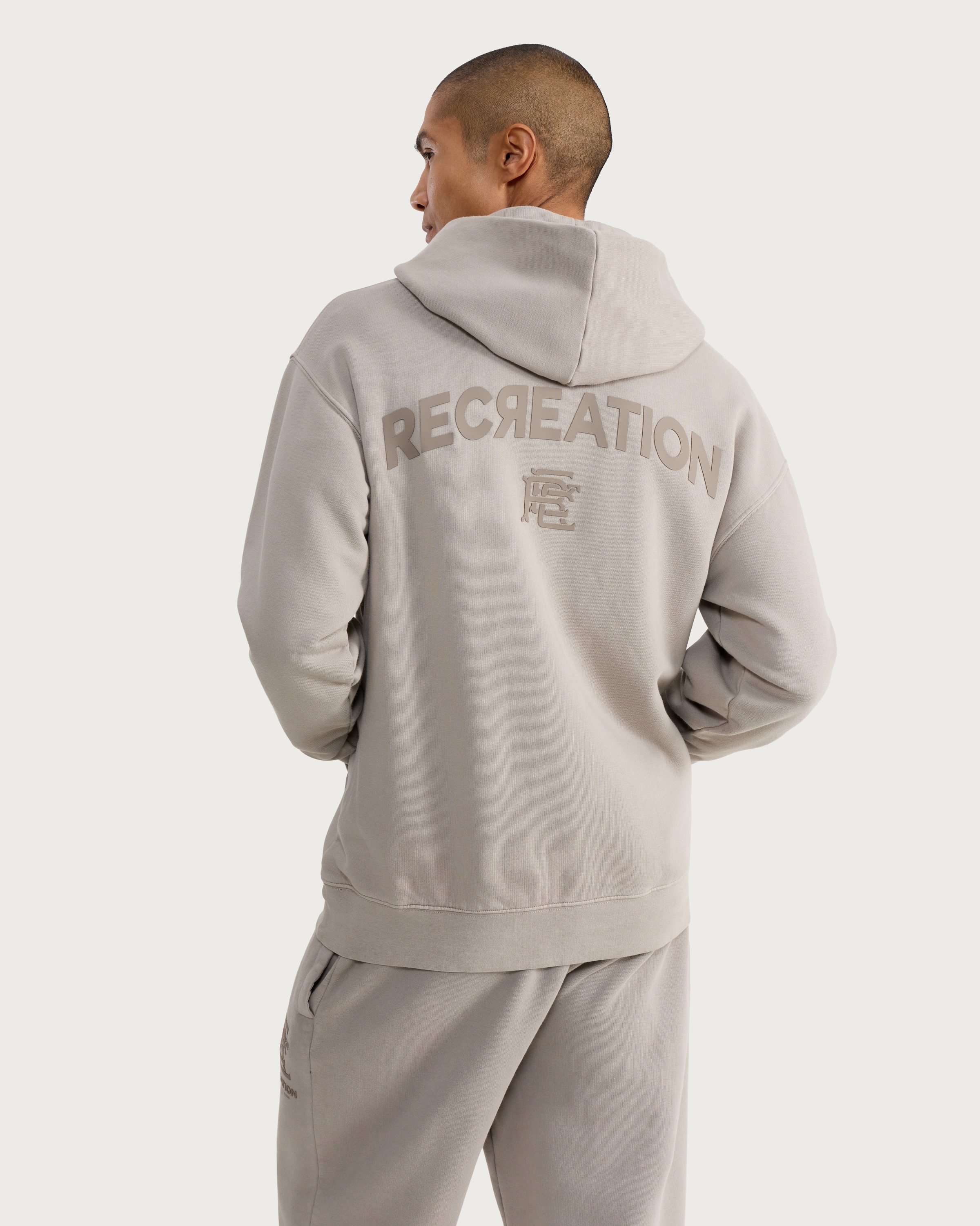 F&F Active EVERYHOUR Heavyweight Oversized Fit Hoodie in Grey thumbnail 3