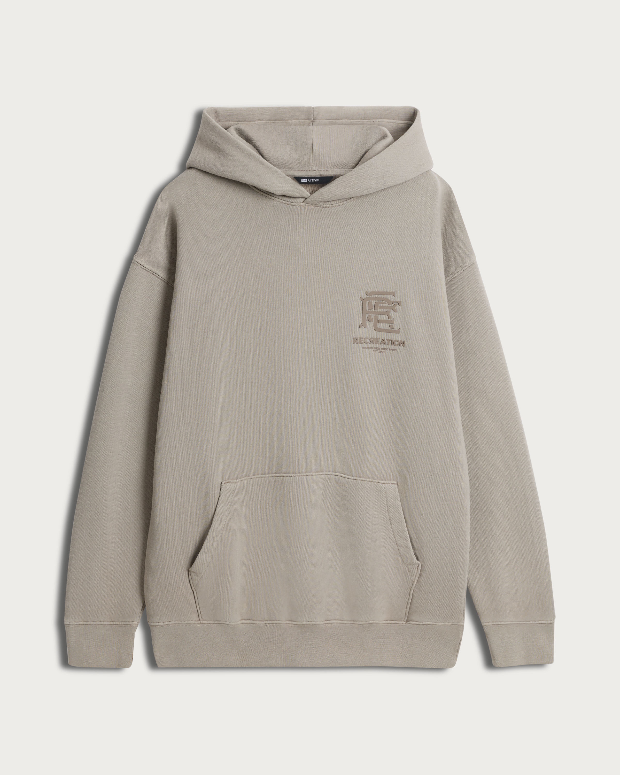 F&F Active EVERYHOUR Heavyweight Oversized Fit Hoodie in Grey thumbnail 4