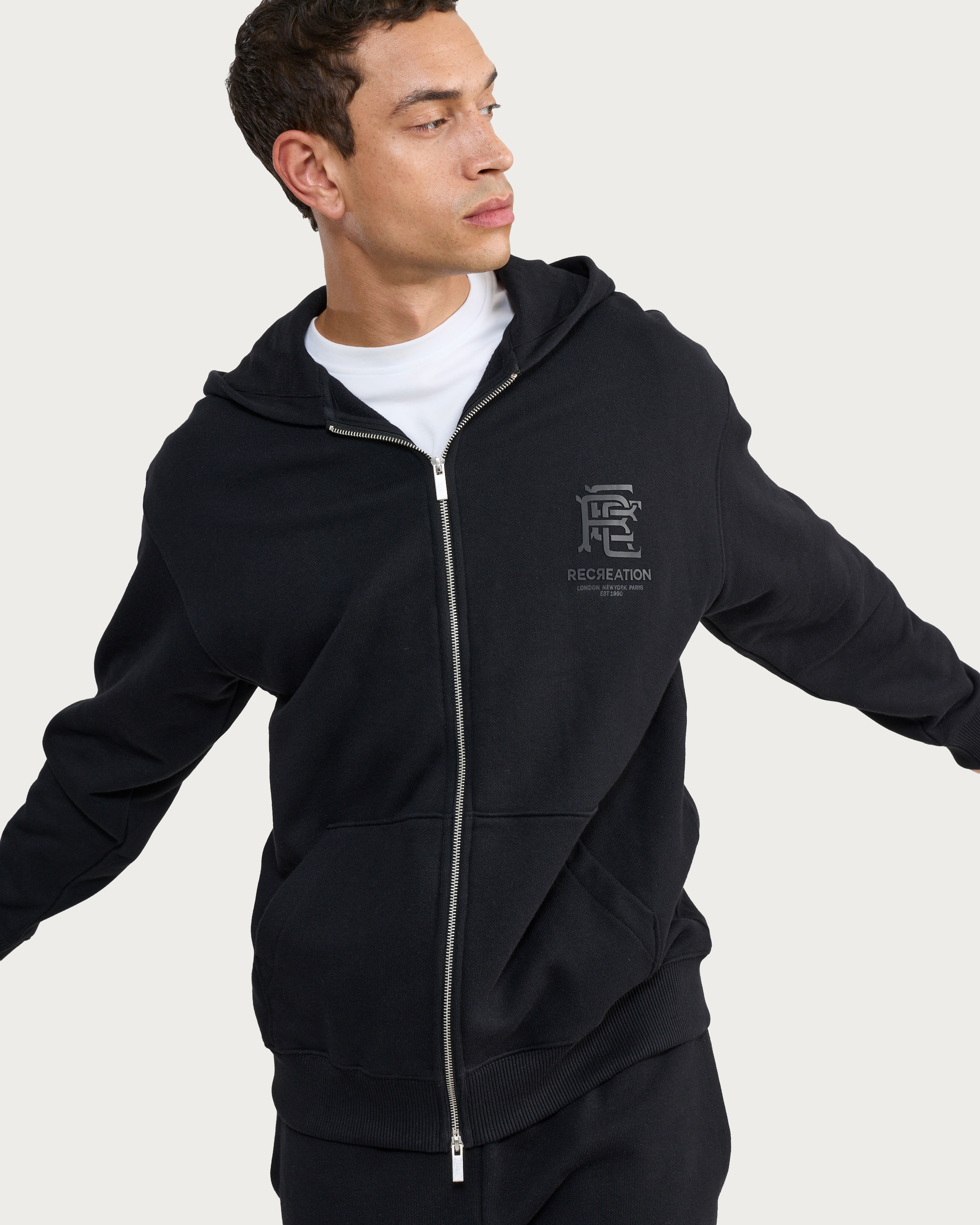 F&F Active EVERYHOUR Heavyweight Oversized Fit Hoodie in Black