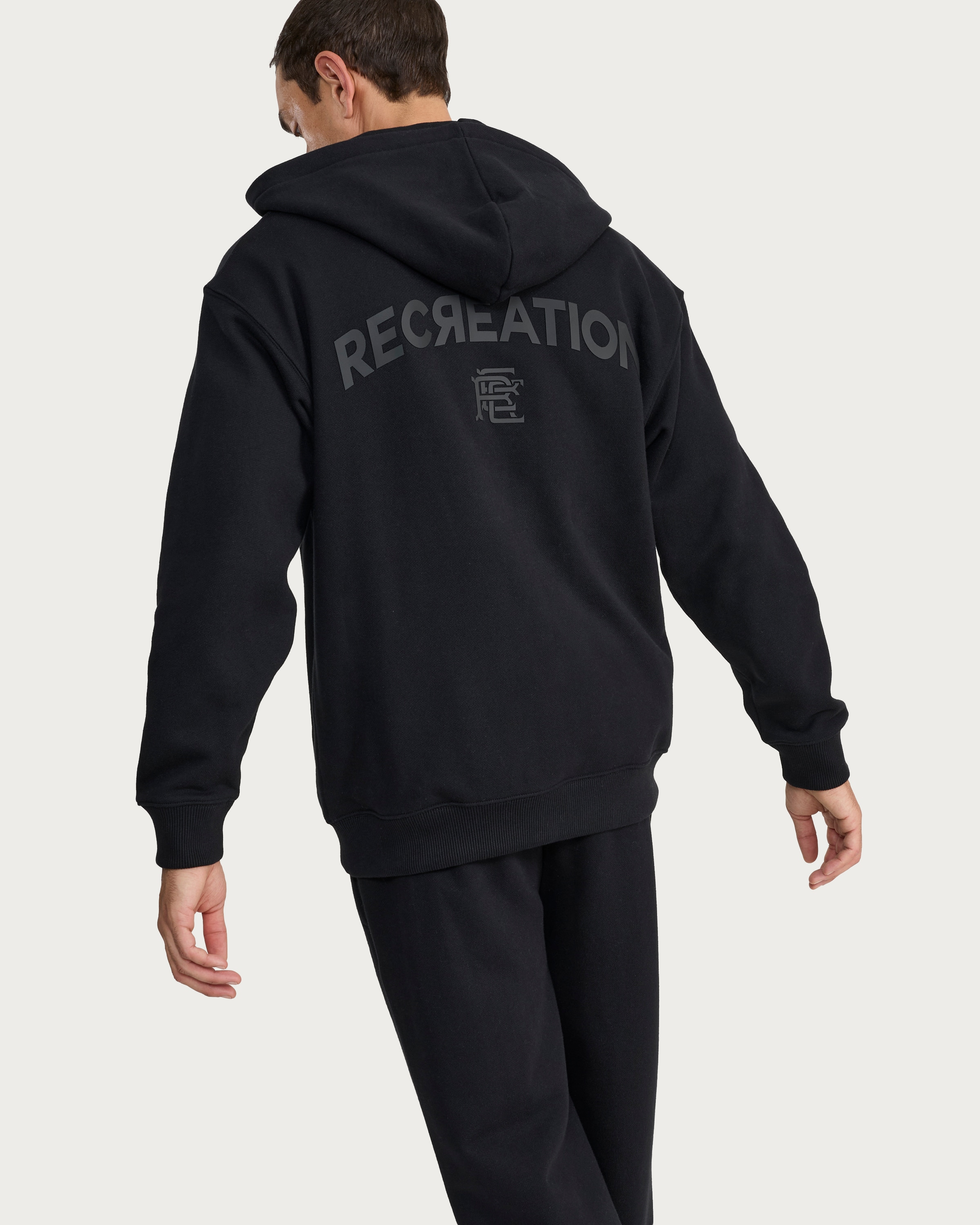 F&F Active EVERYHOUR Heavyweight Oversized Fit Hoodie in Black thumbnail 2