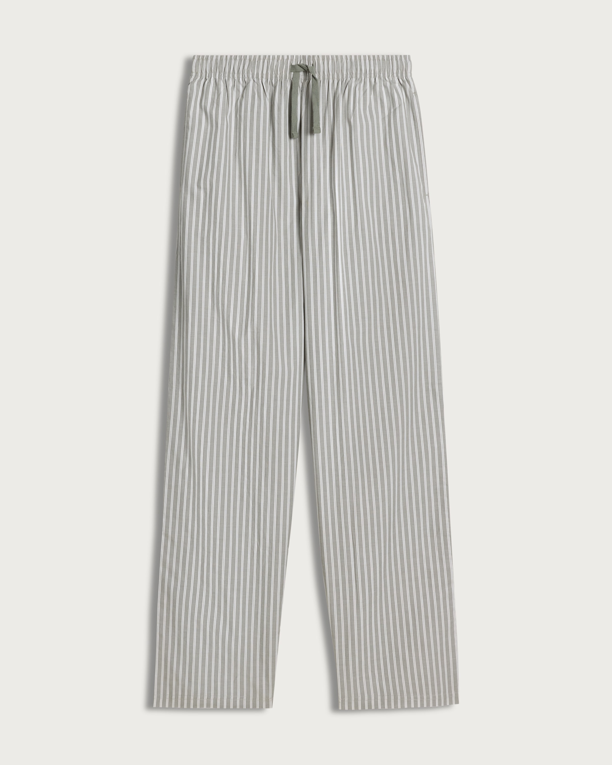 F&F Pure Cotton Stripe Print Pyjama Bottoms in Khaki thumbnail 4