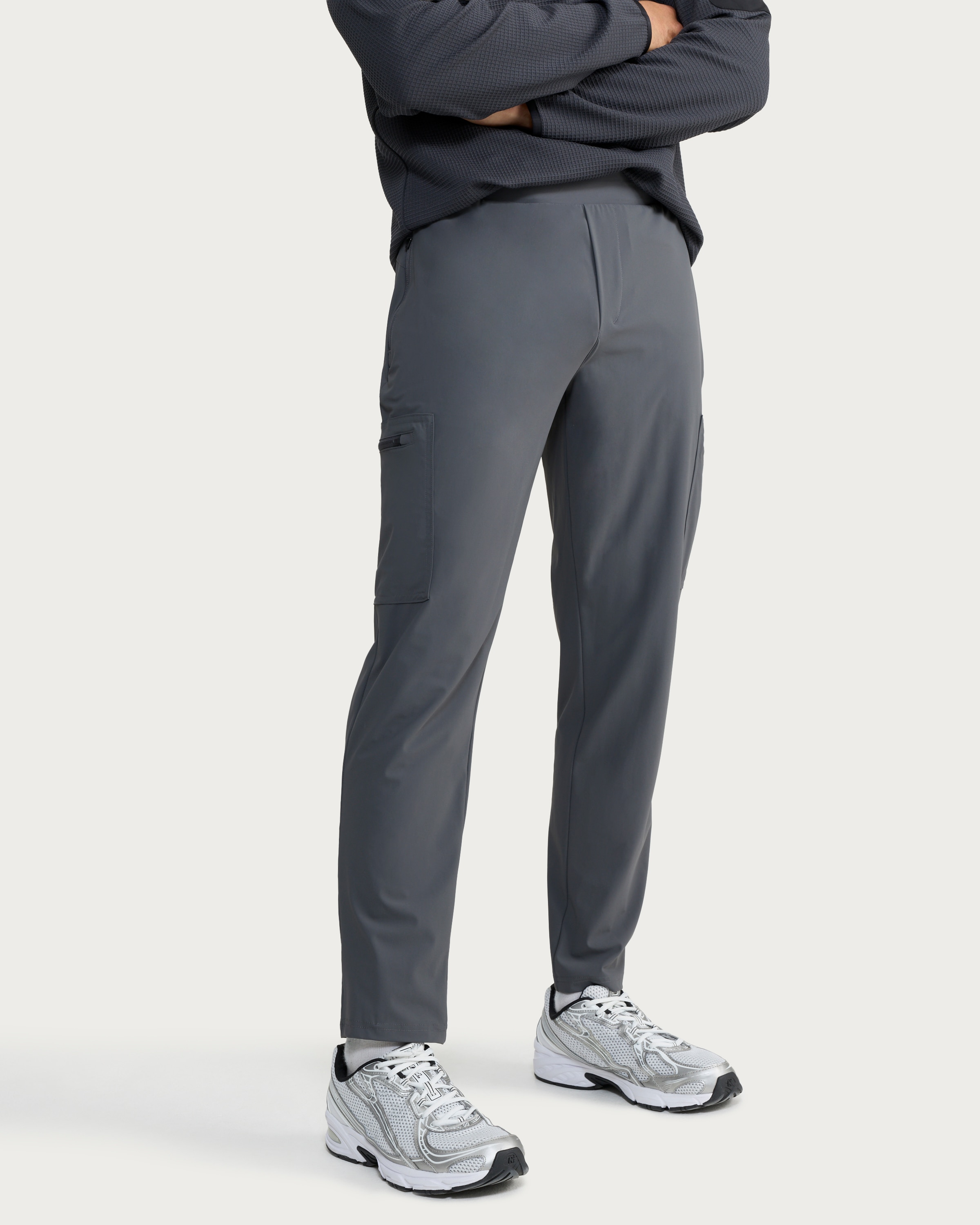 F&F Active ULTRAMOVE Slim Fit Cargo Joggers in Grey