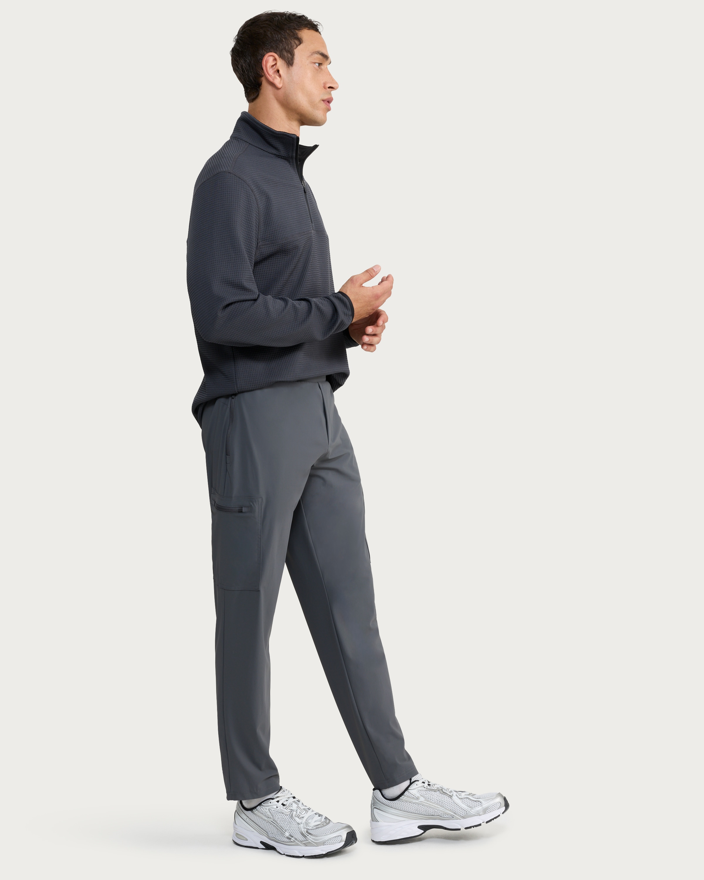 F&F Active ULTRAMOVE Slim Fit Cargo Joggers in Grey thumbnail 2